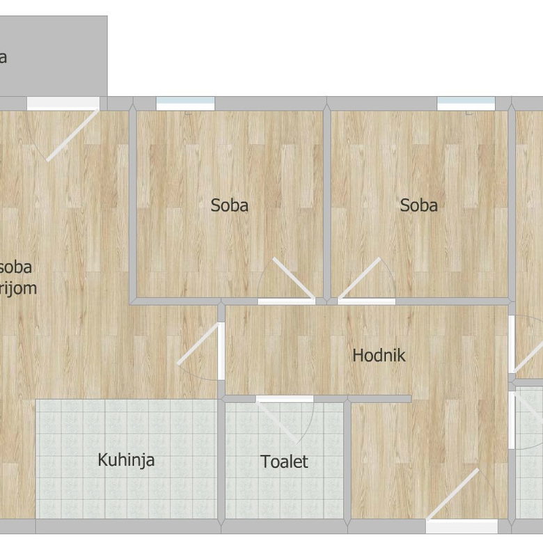 Četvorosoban stan na prodaju, Veternička Rampa, Novi Sad, 74m², 160.200 €