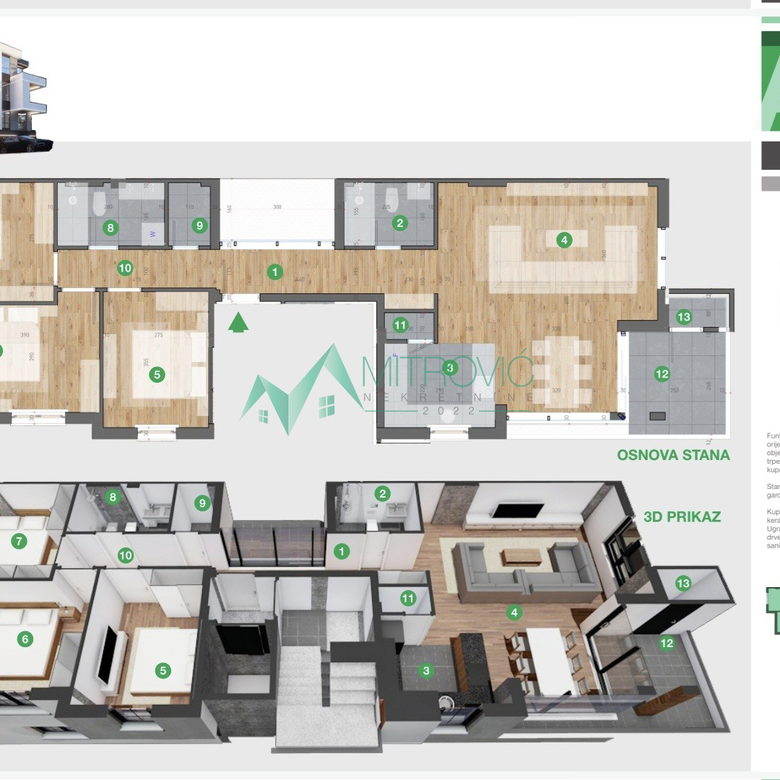 Četvorosoban stan na prodaju, Tatarsko Brdo, Novi Sad, 98m², 277.580 €