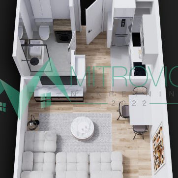 Garsonjera na prodaju, Telep, Novi Sad, 25m², 75.960 €