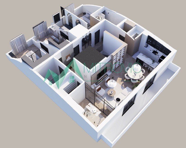 Četvoroiposoban stan na prodaju, Banatić, Novi Sad, 129m², 380.000 €