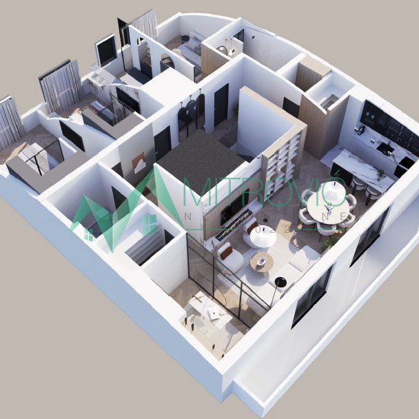Četvoroiposoban stan na prodaju, Banatić, Novi Sad, 129m², 380.000 €