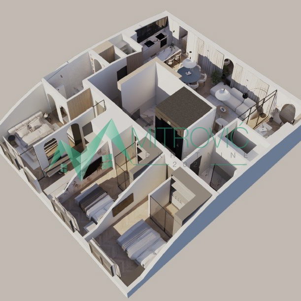 Četvoroiposoban stan na prodaju, Banatić, Novi Sad, 129m², 380.000 €