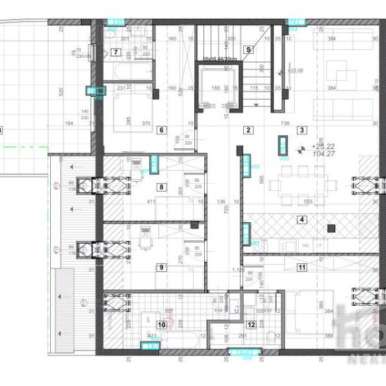 Petosoban stan na prodaju, Grbavica, Novi Sad, 185m², 7. sprat, 555.000 €