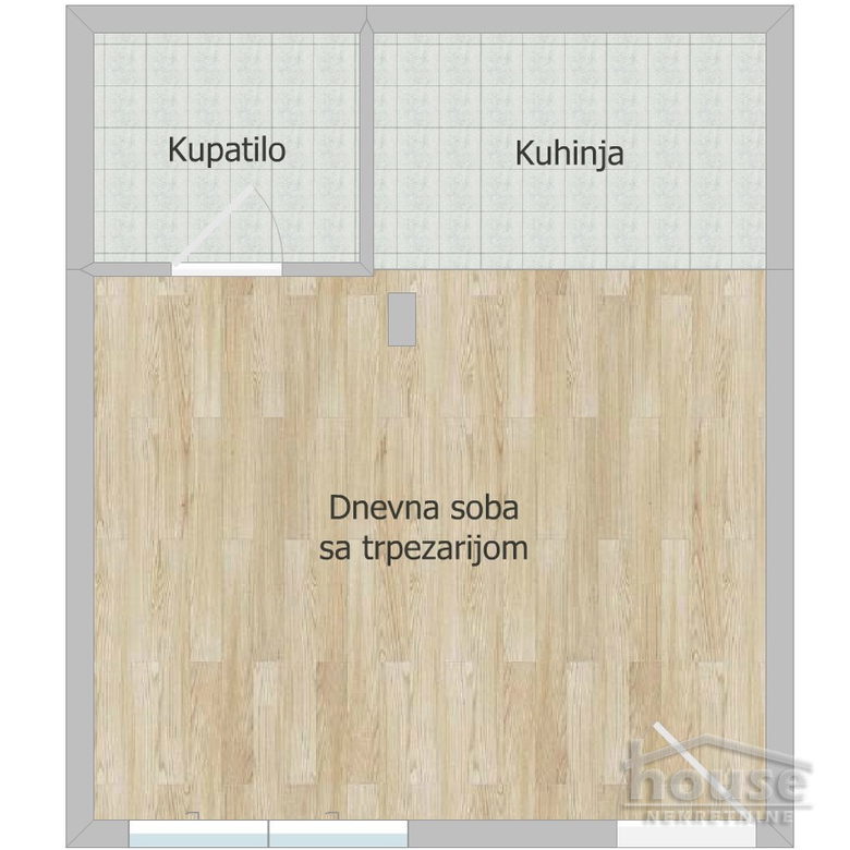 Garsonjera na prodaju, Adice, Novi Sad, 27m², 48.000 €