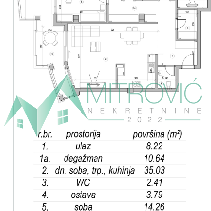 Garsonjera na prodaju, Sremska Kamenica, Novi Sad, 124m², 308.160 €