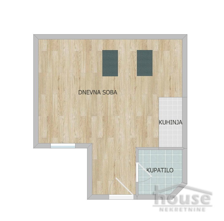 Garsonjera na prodaju, Bistrica, Novi Sad, 24m², 53.000 €