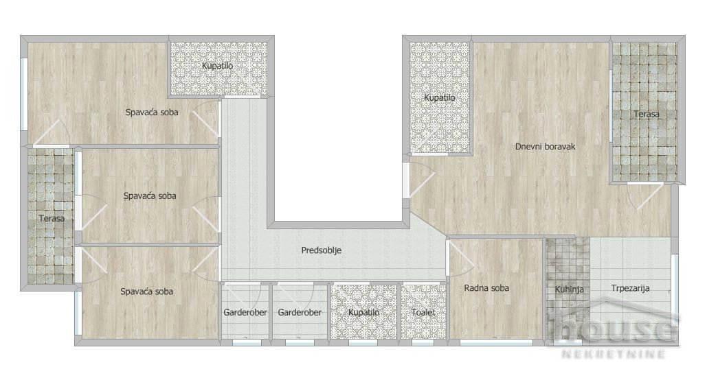 Petosoban stan na prodaju, Sajmište, Novi Sad, 149m², 1. sprat, 480.000 €