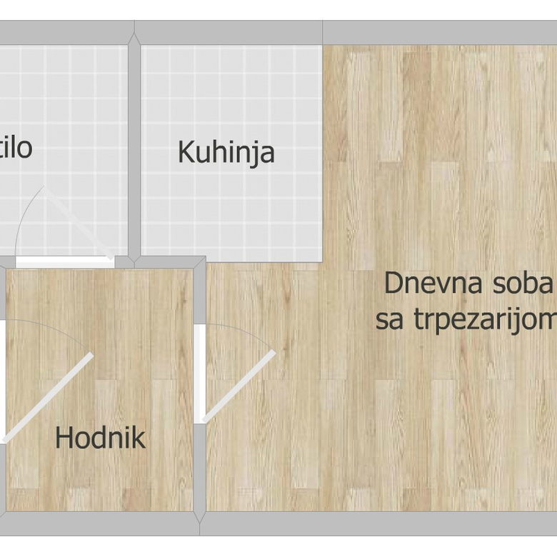Garsonjera na prodaju, Petrovaradin, Novi Sad, 25m², Prizemlje, 70.000 €