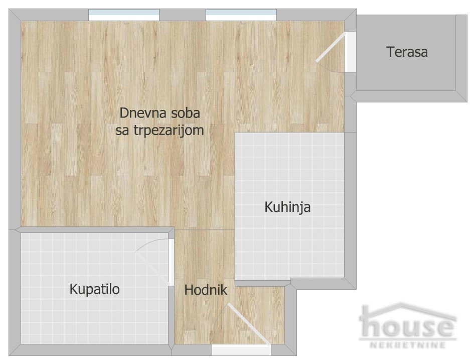 Garsonjera na prodaju, Sajmište, Novi Sad, 29m², 105.000 €