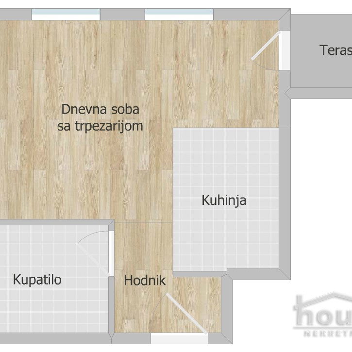 Garsonjera na prodaju, Sajmište, Novi Sad, 29m², 105.000 €