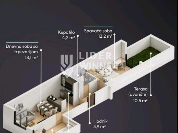Stan Prodaja Beograd Lekino Brdo 50 m2