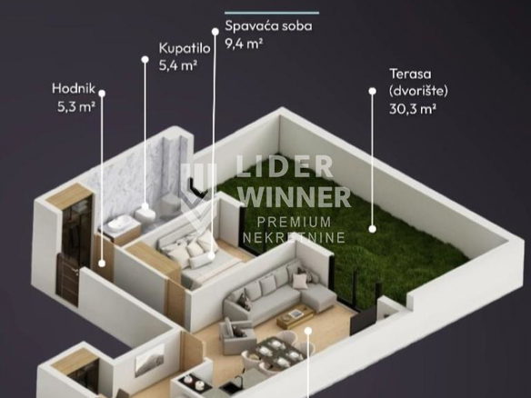 Stan Prodaja Beograd Lekino Brdo 50 m2