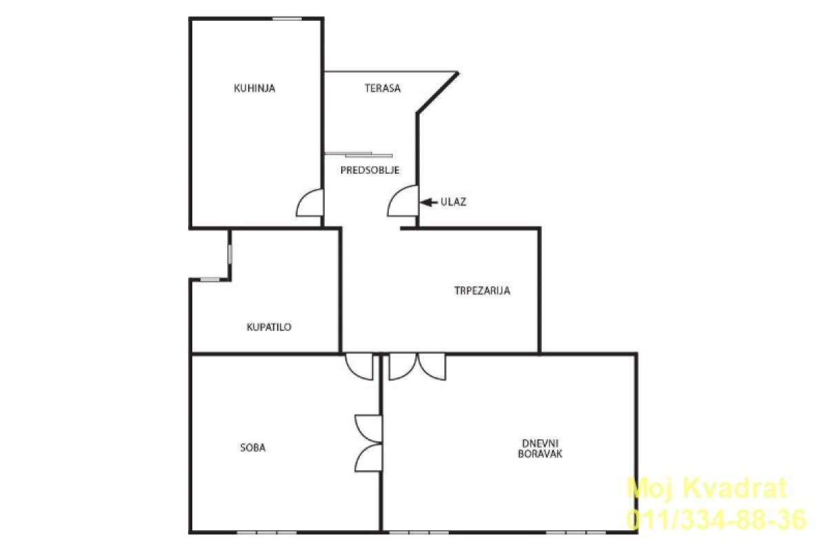 Trosoban stan na prodaju, Tašmajdan, Beograd, 103m², 365.000 €