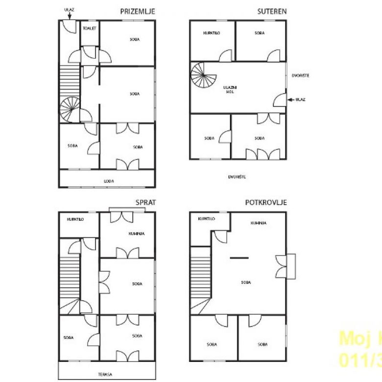 Kuća na prodaju, Banovo Brdo, Beograd, 200m², 520.000 €