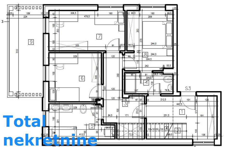 Četvorosoban stan na prodaju, Sremska Kamenica, Novi Sad, 124m², 280.980 €
