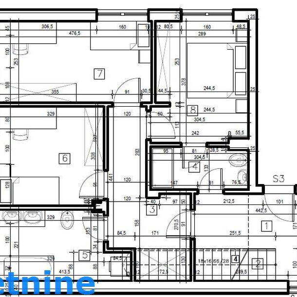 Četvorosoban stan na prodaju, Sremska Kamenica, Novi Sad, 124m², 280.980 €