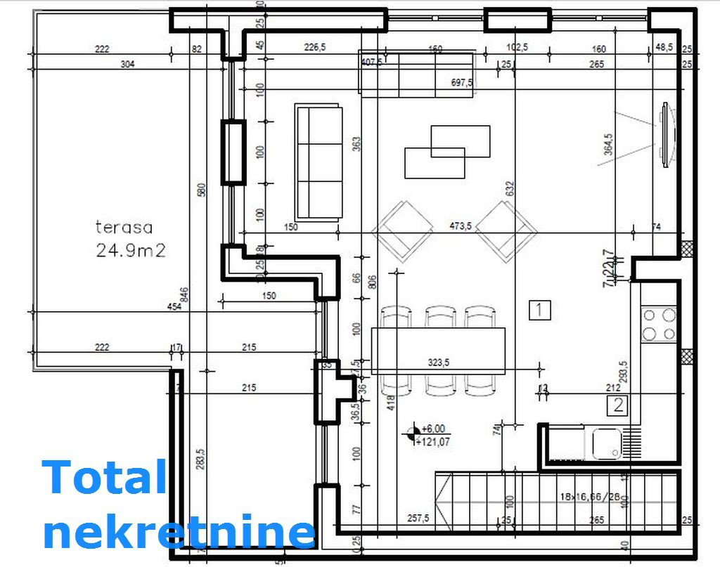 Četvorosoban stan na prodaju, Sremska Kamenica, Novi Sad, 124m², 280.980 €