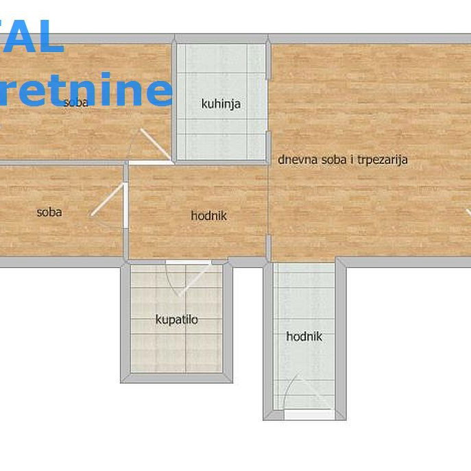 Trosoban stan na prodaju, Petrovaradin, Novi Sad, 65m², 140.000 €