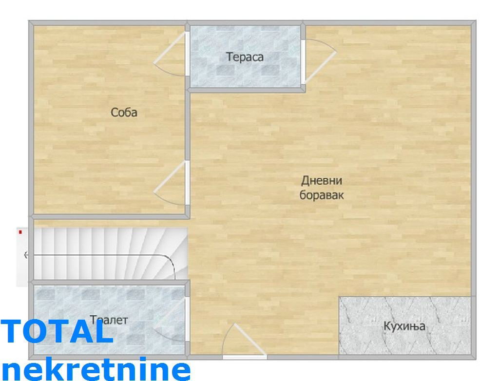 Skica Četvorosoban stan na prodaju, Subotički Bulevar, Novi Sad, 106m², 195.000 €