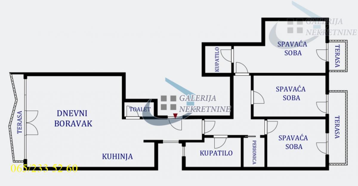 Četvorosoban stan na prodaju, Kalenić Pijaca, Beograd, 115m², 950.000 €