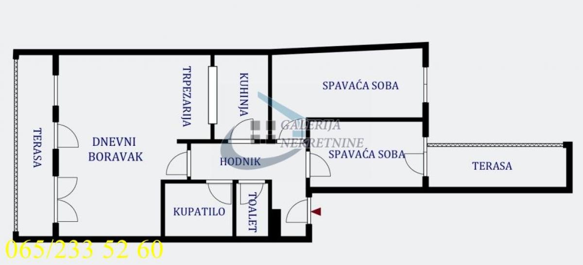 Dvoiposoban stan na prodaju, Vračar, Beograd, 74m², 259.000 €