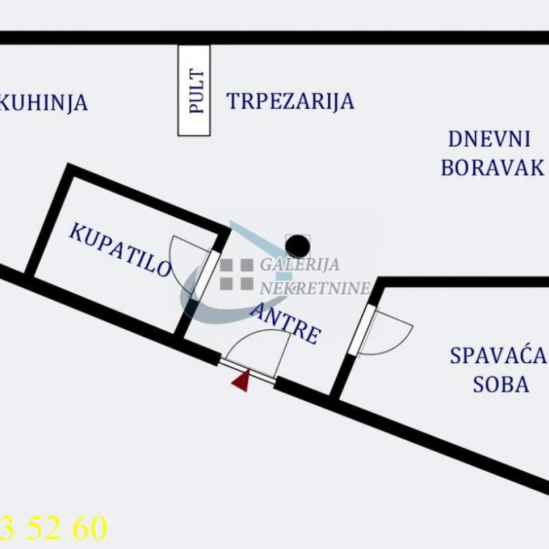Dvosoban stan na prodaju, Vračar, Beograd, 61m², 305.000 €