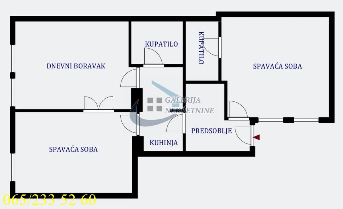 Trosoban stan na prodaju, Knez Mihailova, Beograd, 73m², 4. sprat, 389.000 €