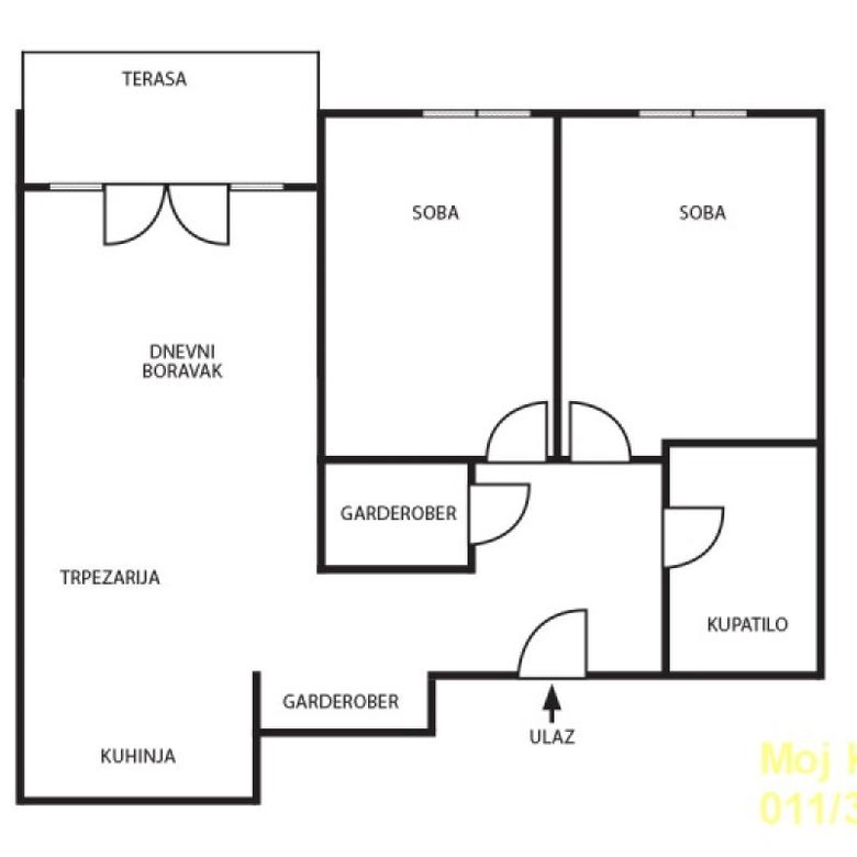 Trosoban stan na prodaju, Višnjička Banja, Beograd, 67m², 265.000 €