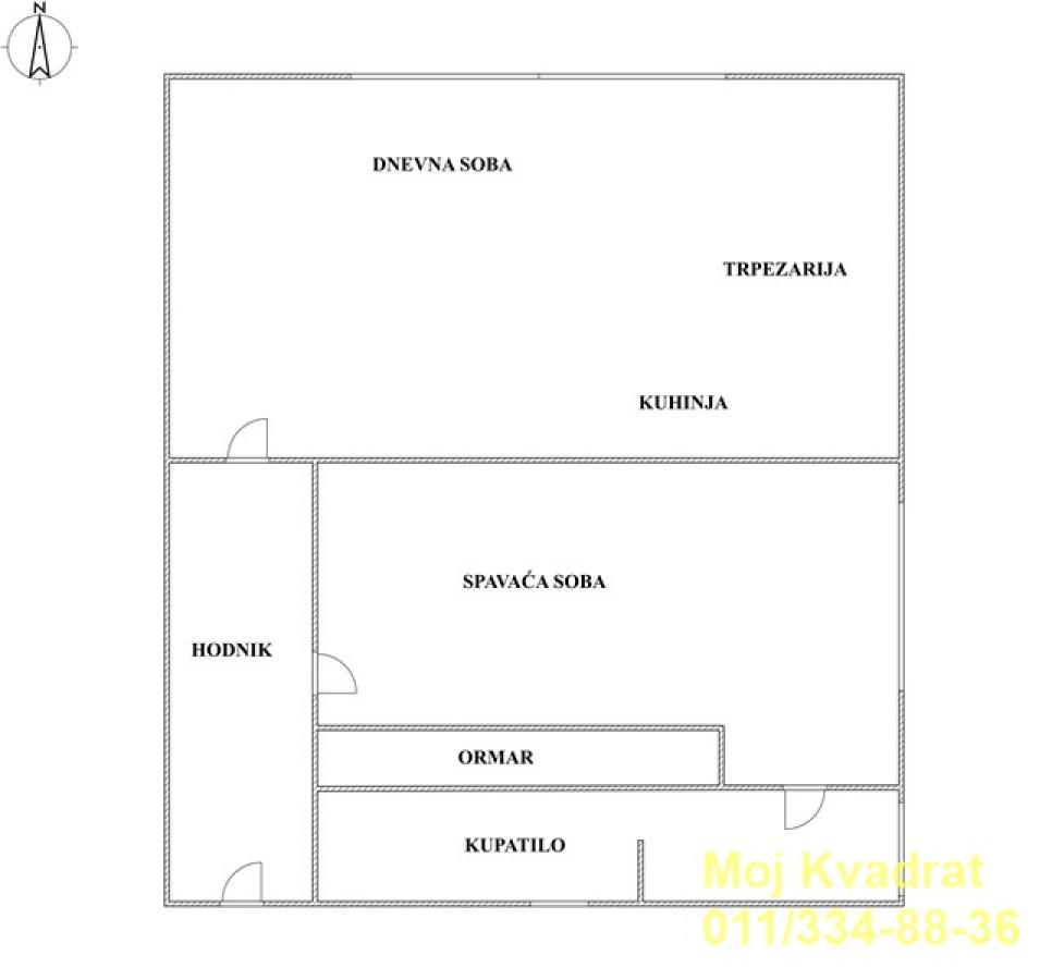actionimagesite31agencykvadratimg0ztp0itu38-13 Dvosoban stan na prodaju, Gornji Grad, Beograd, 44m², 125.000 €