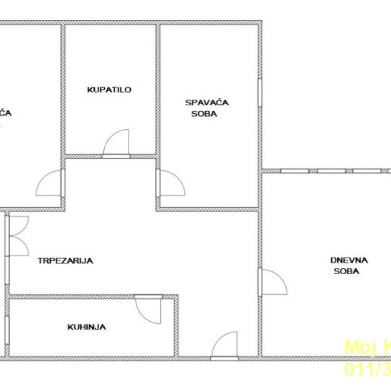 Trosoban stan na prodaju, Kumodraž, Beograd, 75m², 215.000 €