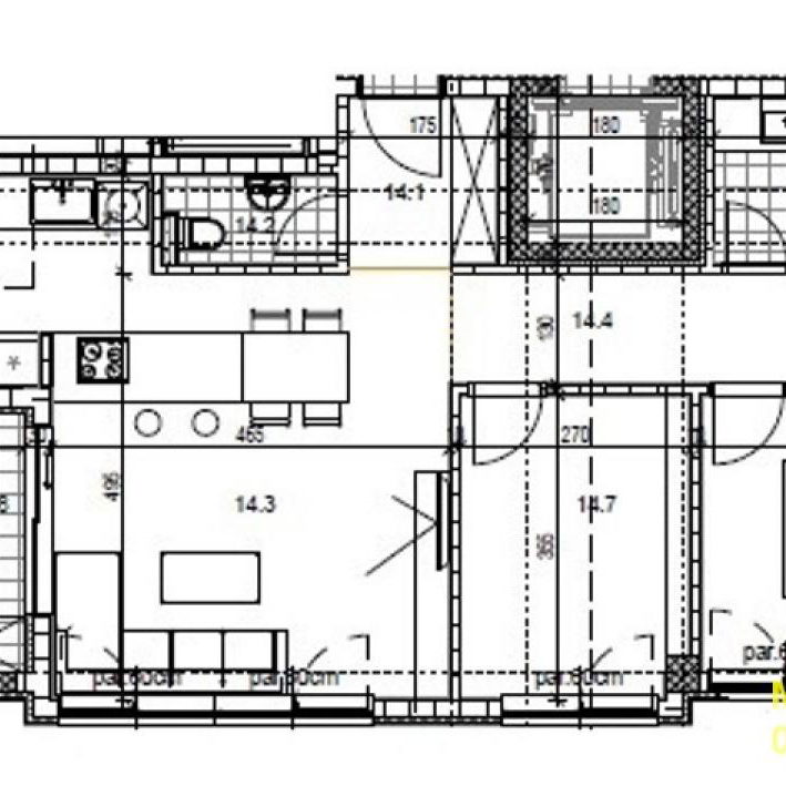 Trosoban stan na prodaju, Banovo Brdo, Beograd, 69m², 243.000 €