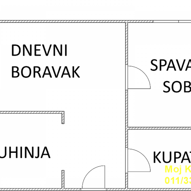 Jednoiposoban stan na prodaju, Mirijevo, Beograd, 37m², 132.500 €