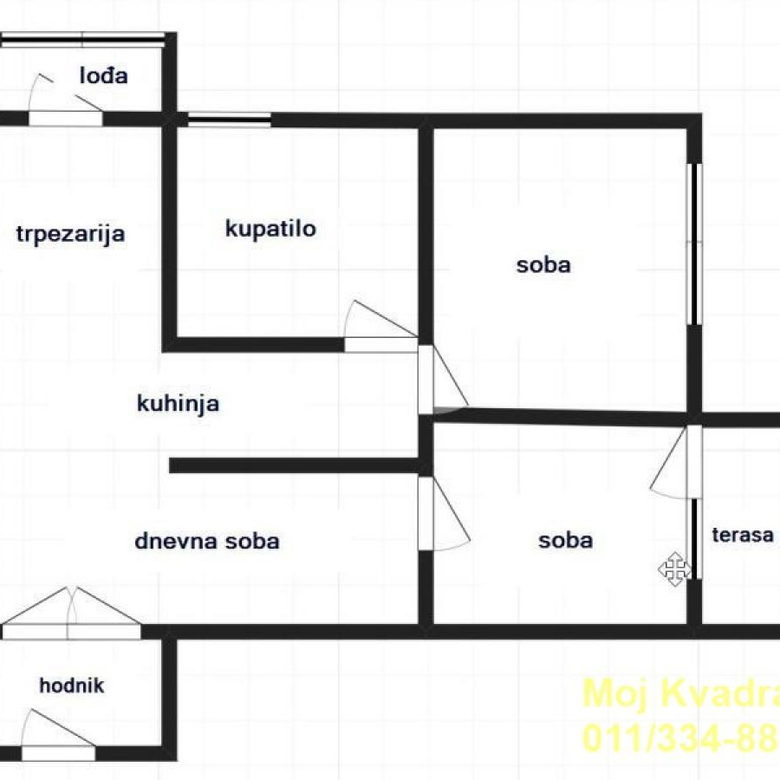 Dvoiposoban stan na prodaju, Sava Kovačević, Beograd, 62m², 164.000 €
