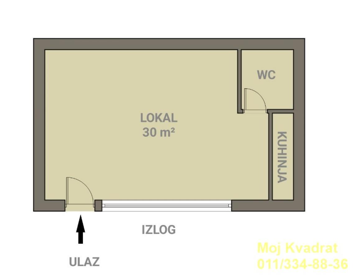 actionimagesite31agencykvadratimgg0ek0hu5j5-4 Lokal na prodaju, Blok 1 – Fontana, Beograd, 30m², 140.000 €