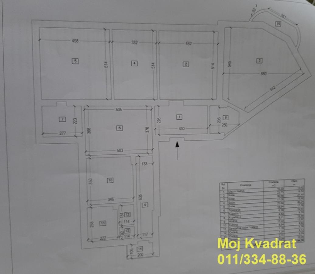 Petosoban stan na prodaju, Slavija, Beograd, 171m², 1. sprat, 599.000 €