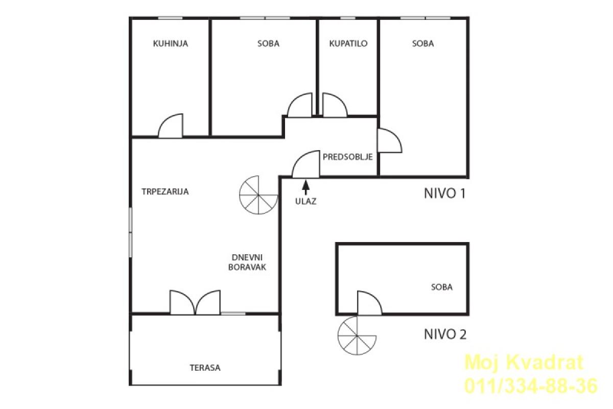 Trosoban stan na prodaju, Višnjička Banja, Beograd, 93m², 269.000 €