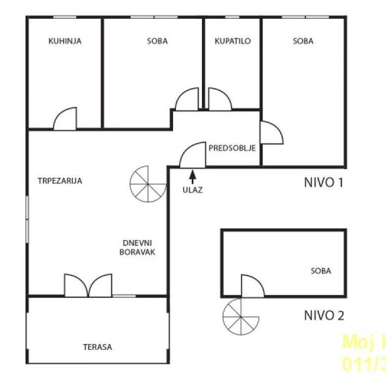 Trosoban stan na prodaju, Višnjička Banja, Beograd, 93m², 269.000 €