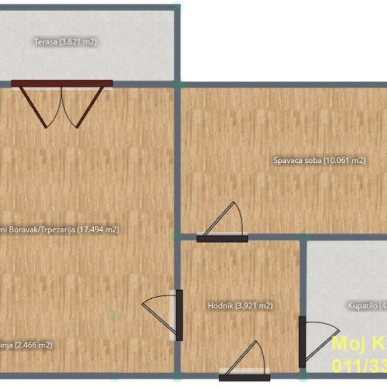 Jednoiposoban stan na prodaju, Treska, Kopaonik, 35m², 65.000 €