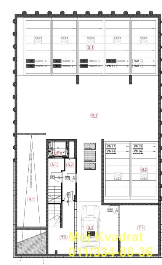 Garaža na prodaju, Crveni Krst, Beograd, 11.5m², 20.000 €