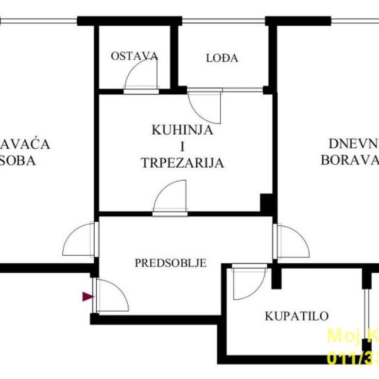 Dvosoban stan na prodaju, Železnik, Beograd, 59m², 133.000 €