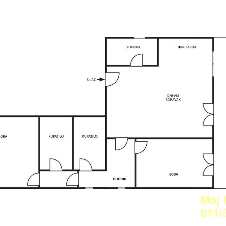 Trosoban stan na prodaju, Čubura, Beograd, 145m², 652.000 €