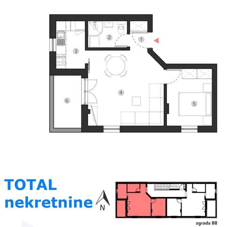 Stan Prodaja Novi Sad Popovica 45 m2