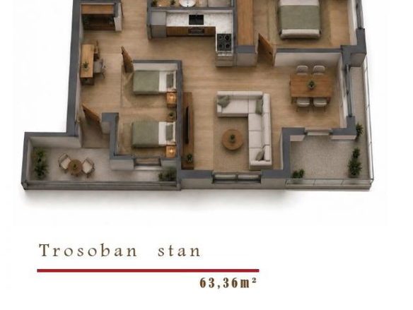 Stan Prodaja Beograd Cvetkova Pijaca 63 m2