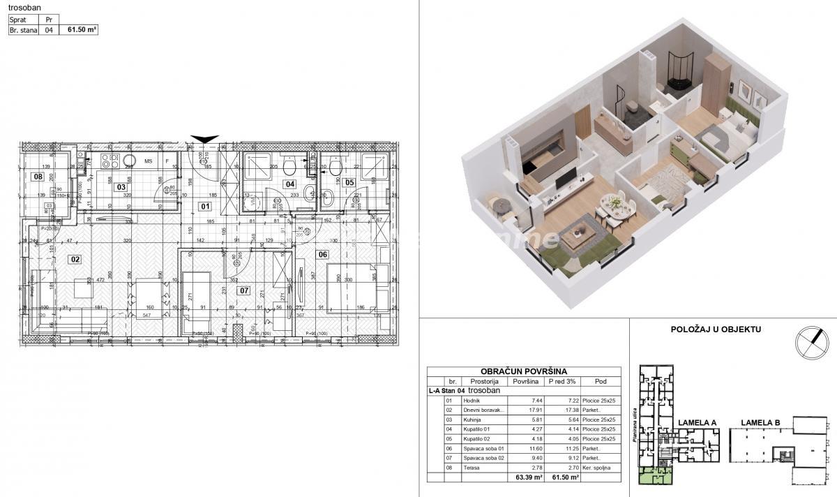 Stan Prodaja Novi Sad Stan Prodaja Novi Sad 63 m2