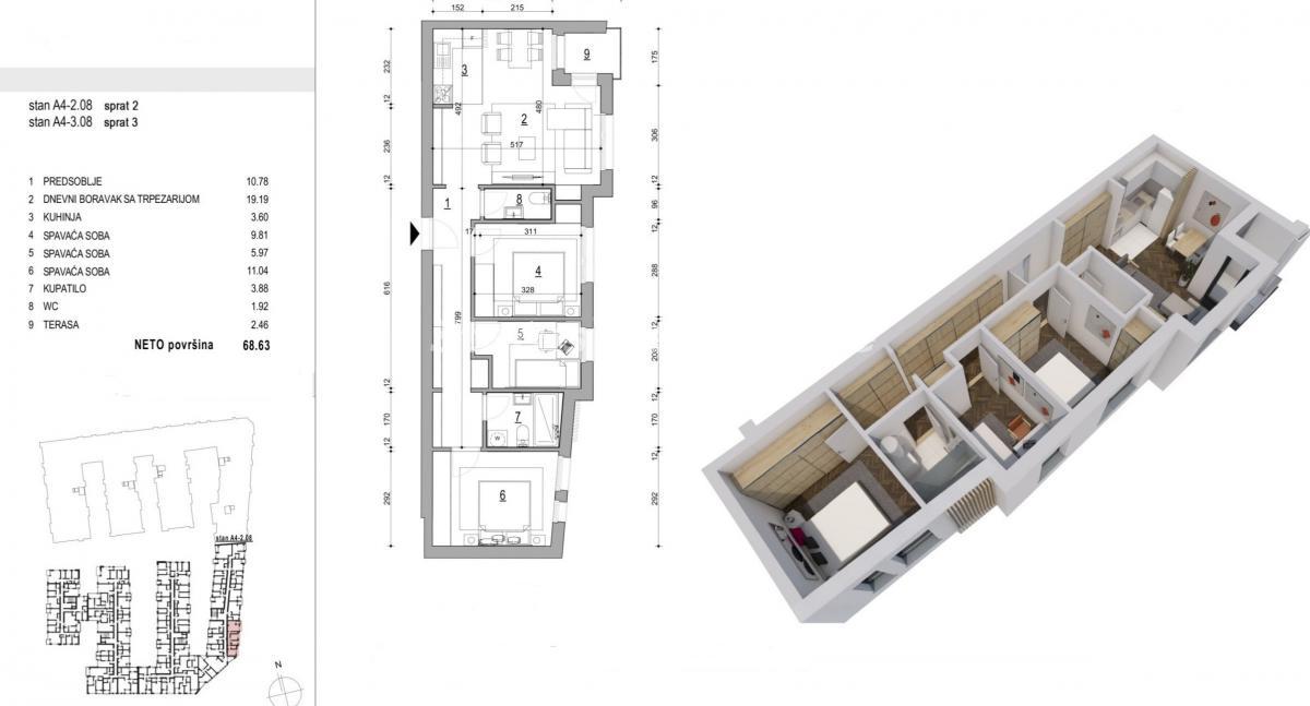 Stan Prodaja Novi Sad Stan Prodaja Novi Sad 69 m2