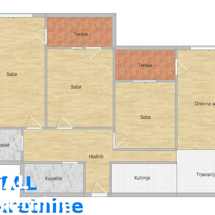 Četvorosoban stan za izdavanje, Bulevar Patrijarha Pavla, Novi Sad, 102m², 1.300 €/mes