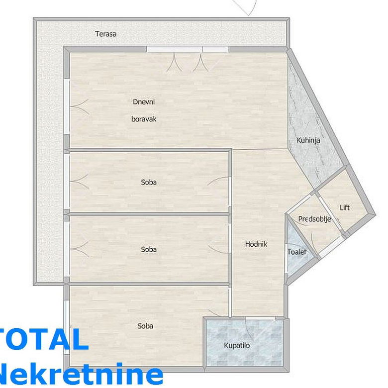 Četvorosoban stan na prodaju, Subotički Bulevar, Novi Sad, 103m², 360.500 €
