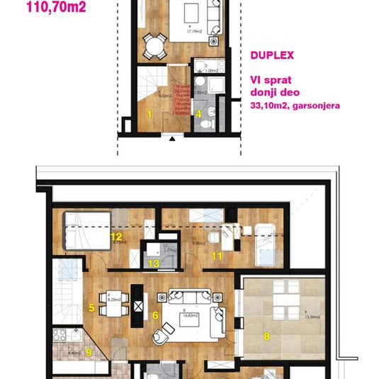 Četvorosoban stan na prodaju, Bulevar Oslobođenja, Novi Sad, 110m², 185.400 €
