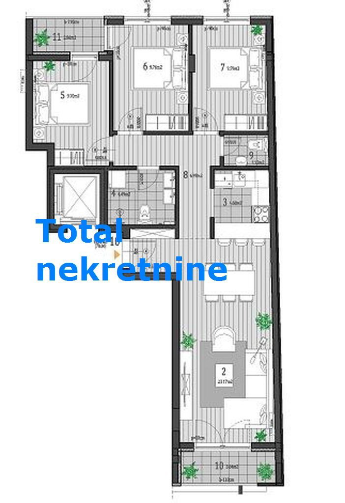 Četvorosoban stan na prodaju, Petrovaradin, Novi Sad, 78m², 151.960 €