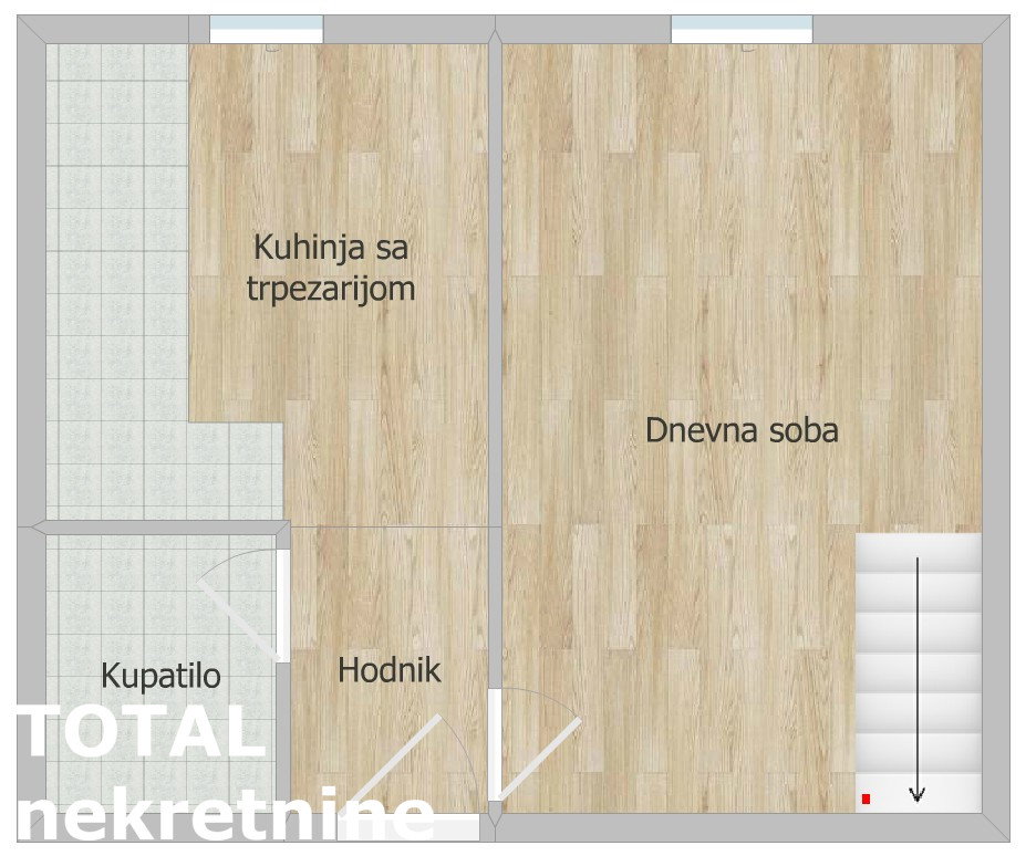 Jednoiposoban stan na prodaju, Adice, Novi Sad, 36m², 65.000 €